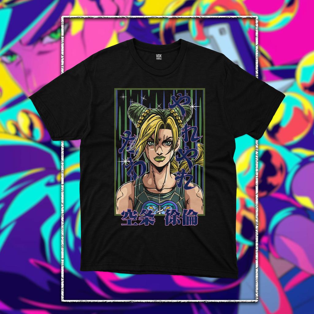 Футболки JOJO Японское Аниме Манга Мужская Хлопковая Футболка Повседневная Хлопковая Уличная Одежда С Коротким Рукавом Мужская Женская Одежда Высококачественная Женская Мужская Одежда