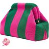 Woven Clutch Purses for Women, Summer Beach Crochet Striped Dumpling Bag Evening Handbag with Romantic Lucky Clover