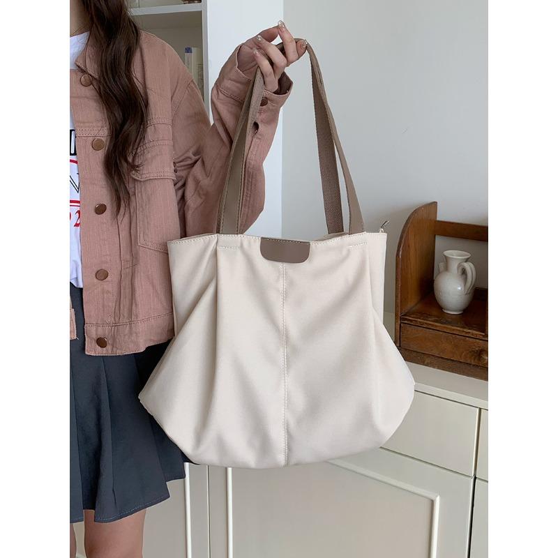 Повседневная универсальная наплечная сумка новая холщовая сумка большой вместимости сумка-тоут женская сумка для учебы и работы для студентов колледжа тренд