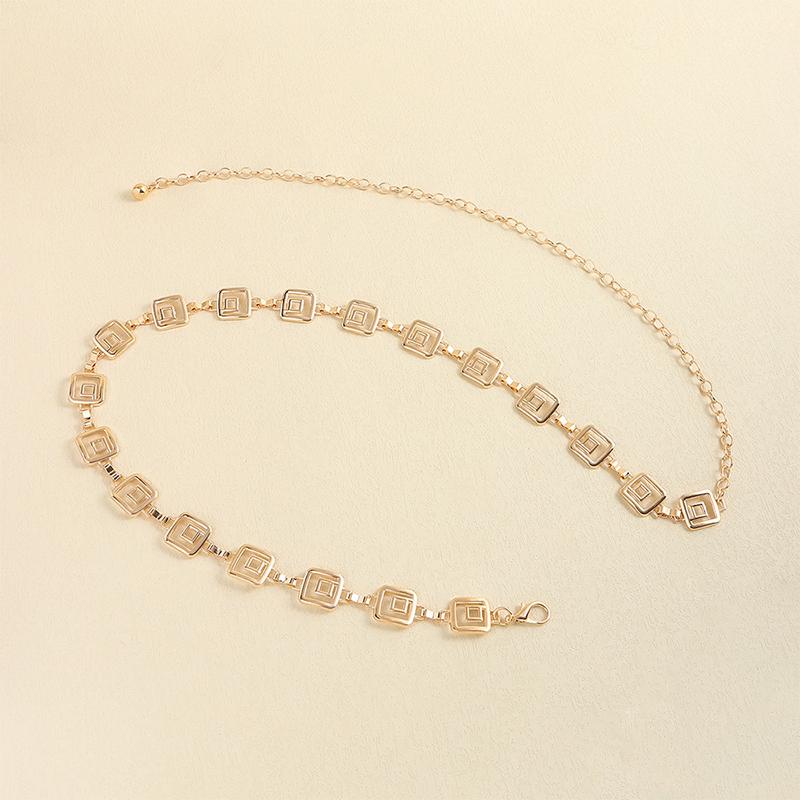 Металлическая цепочка на талию с длинной цепочкой и кисточками, пояс-цепочка на платье, декоративная цепочка, регулируемый пояс в стиле Ins