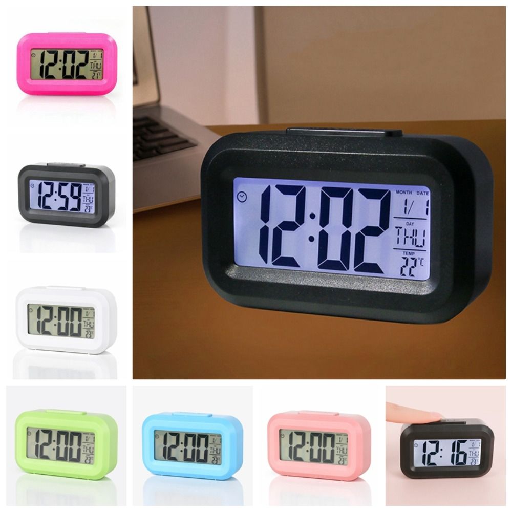 Silent Silent Snooze Clock Plastic Desk Clocks Creative LED Electronic Clock  Can be Timed