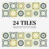 24 Pieces European Pattern Self-Adhesive Tile Sticker Waterproof And Oil-Proof Kitchen Bathroom Wall Decoration Matte Film Pvc Wall Sticker