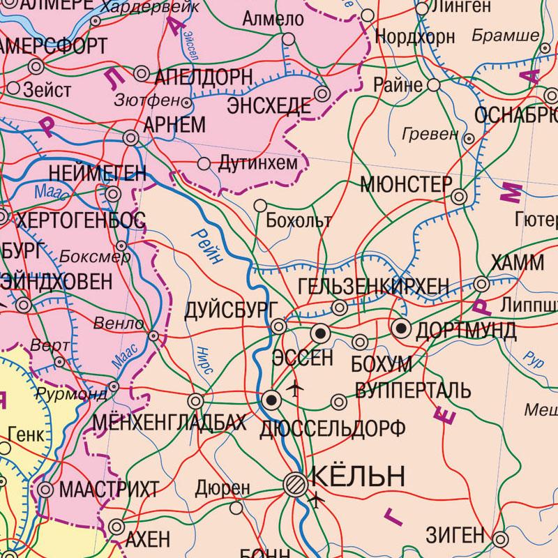 1 шт. Карта Нидерландов, город, иллюстрация на русском языке, холст, картина, настенное искусство, постер, украшение дома
