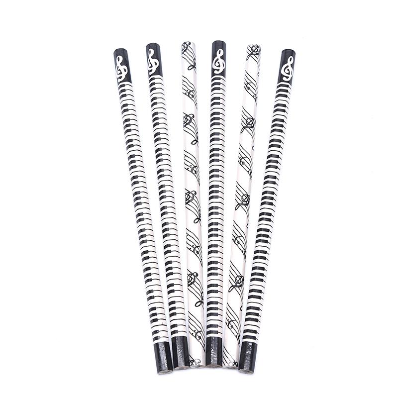 12Pcs Musical Note Pencil Pencil Music Stationery Piano School Student