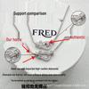 Женское колье-чокер Fred из розового золота 18 карат Medium с бриллиантовой подковой и горизонтальной морской пряжкой.