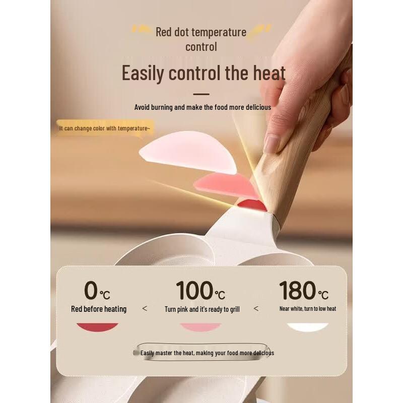 ASD 18CM Non-Stick Four-Hole Egg Frying Pan