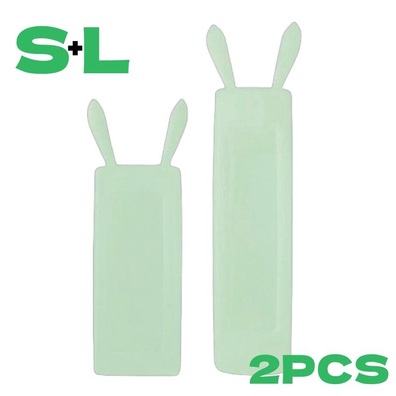 1/2 шт. Прозрачный чехол для пульта дистанционного управления с кроличьими ушками Пылезащитный защитный чехол Прочная силиконовая накладка для телевизора Кондиционера