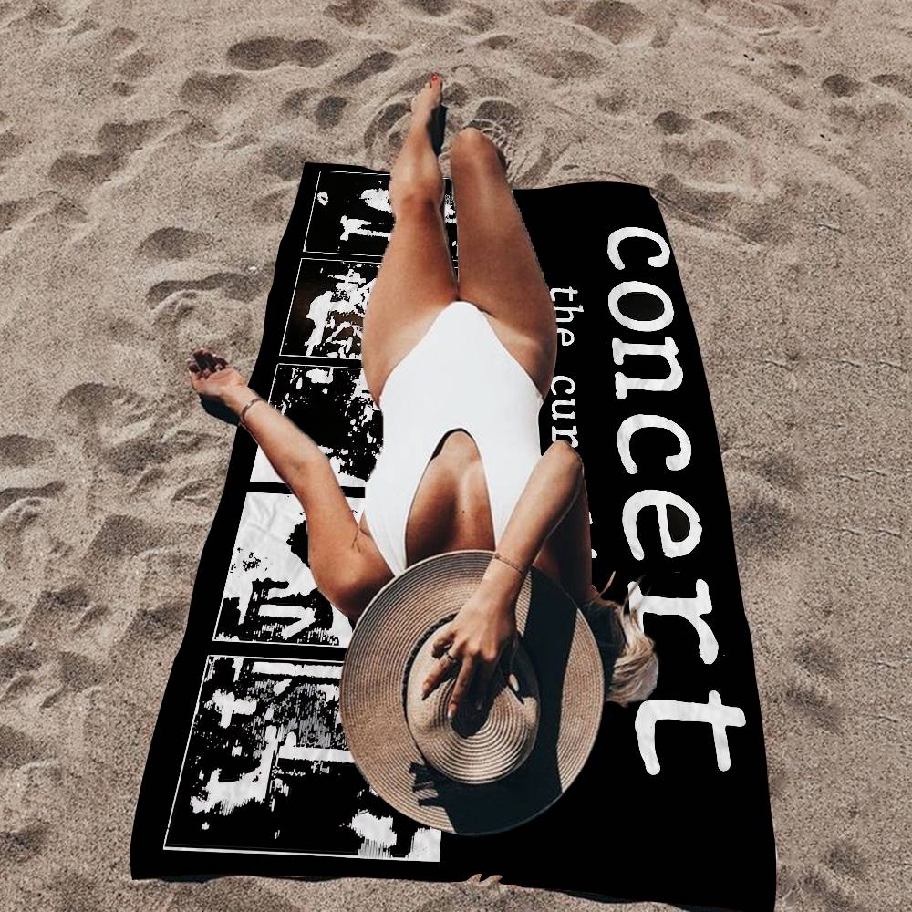 Полотенца для пляжа The Cure Logo Большие Микрофибра Быстросохнущее Полотенце Песок Пляжные Полотенца Полотенце для Бассейна Для Путешествий Плавание Бассейн Йога