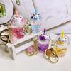 Key Ring Cartoon Ornaments Car Key Chain Milk Tea Bottle Keychain Sakura Cat Key Ring Key Holder