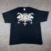 Винтажная футболка Satanic Warmaster Мужская XL Блэк-метал Marduk Horna Darkthrone