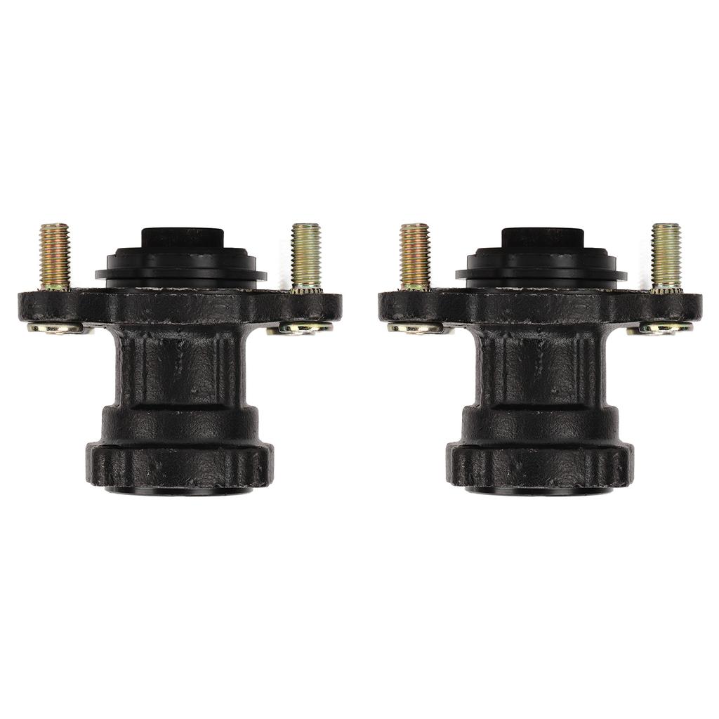 4 Stud Front Disc Brake Wheel Rim Hub Assembly Steel Alloy for 110cc 125cc 150cc 200cc Go Kart ATV 4 Wheel