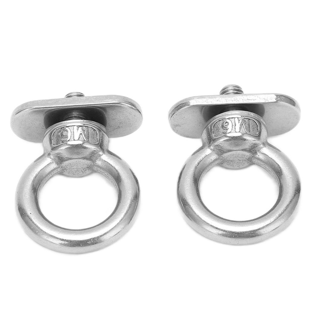 KKA81 2PCS Kayak Track Mount Tie Slide Rail Stainless Steel Track Mount Tie for Canoeing