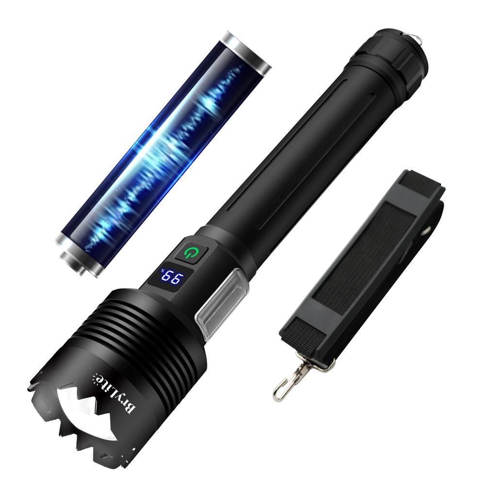 High Power Torch With COB Zoomable Super Powerful Led Flashlight Rechargeable Tactical Flashlight 18650 Usb Camping Lamp