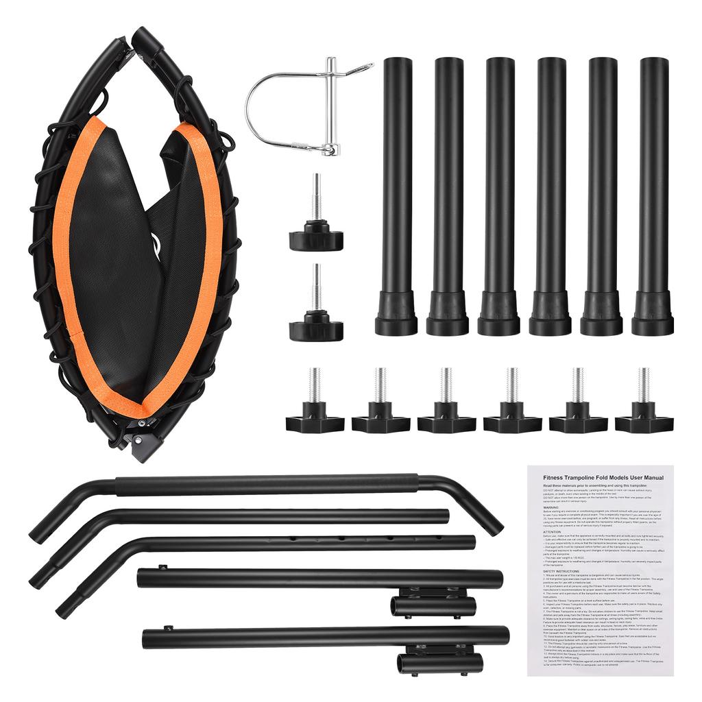 TOMSHOO 40-дюймовый складной мини-батут с максимальной нагрузкой 260 фунтов, портативный для прыжков на открытом воздухе и в помещении