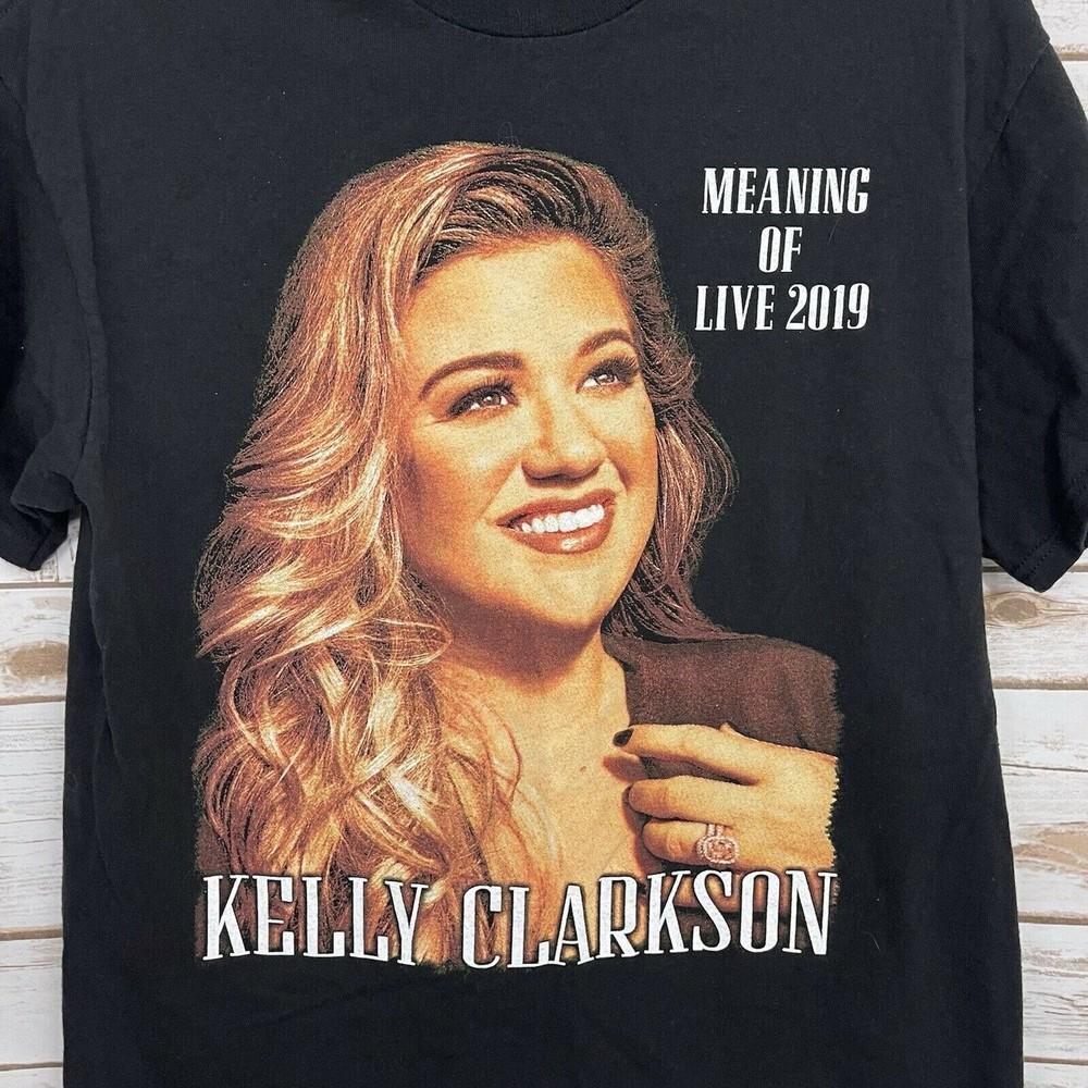 Kelly Clarkson Tour Meaning Of Live Cotton Black S234XL Unisex Tee Shirt AG227 Unisex T-Shirt