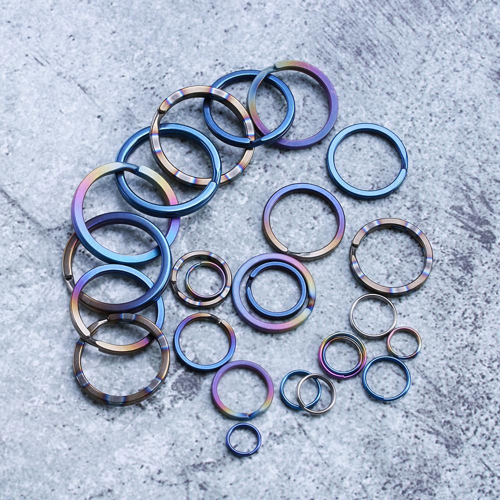 10~32mm Titanium Alloy Camping Travel Goods EDC Keychain Portable Holder Key Ring Keyring Buckle