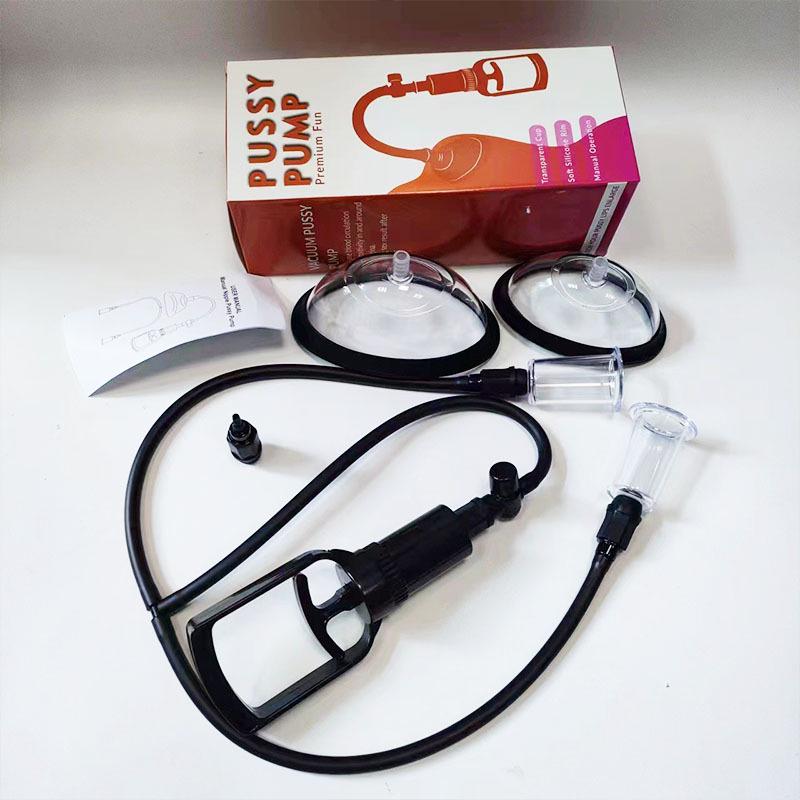 Массажер с вакуумной помпой для увеличения груди и стимуляции сосков