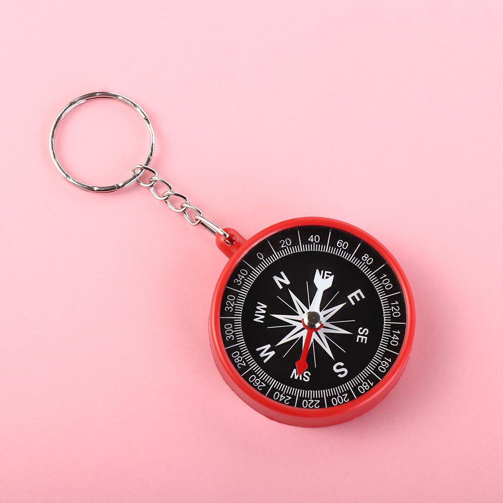 Hiking Pocket Compass Keychain Climbing Navigation Tools Mini Compass Pendant Backpack Decor