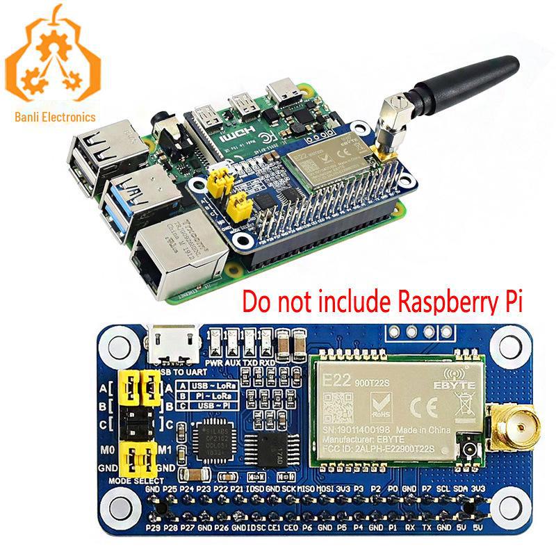 Raspberry Pi SX1262 LoRa 868 МГц Плата расширения для беспроводной связи на большие расстояния