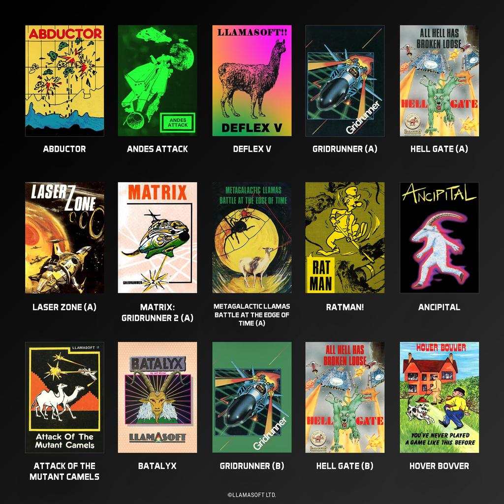 Blaze The Llamasoft Коллекция Evercade.