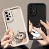 Милый кот Американский короткошерстный Чехол Для Samsung A55 A35 A13 A54 A53 A52 A34 A33 A32 A21S A14 A23 A24 A12 A51 A71 Чехол для телефона