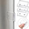 2/4/6/8Pcs Transparent Curtain Closure Clip Windproof Curtain Fixing Buckle  Toilet Curtain