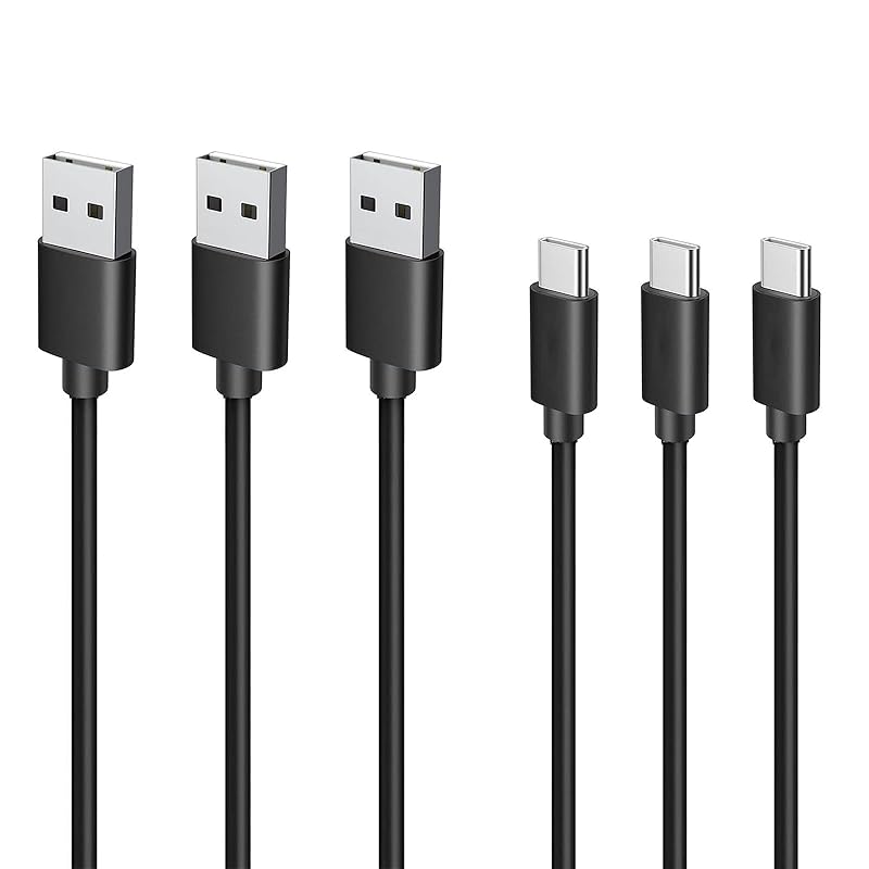 USB Type C Cable 1m 3 Piece Set LpoieJun Type C (USB A To C) Cable Super Fast Charging with 2A Output USB2.0 Compliant Product Highly Durable TPE
