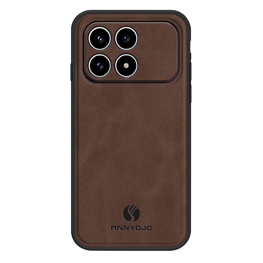 Чехол ANNYOJO для Xiaomi Poco F8 Pro / Redmi K90 5G из ПУ кожи + ПК + ТПУ, противоударная задняя крышка