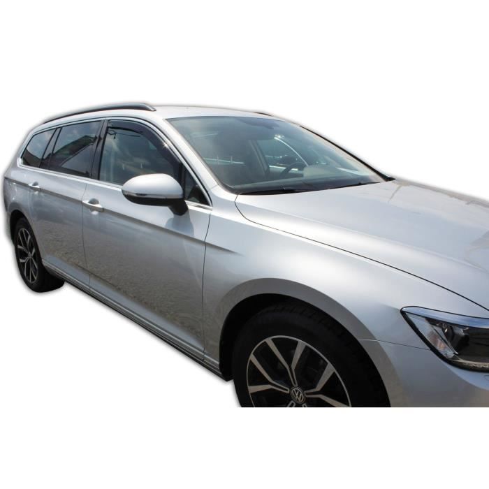 Дефлекторы воздуха - J&J AUTOMOTIVE - Volkswagen Passat B8 - Тонированный - Усиленный акрил - Простая установка