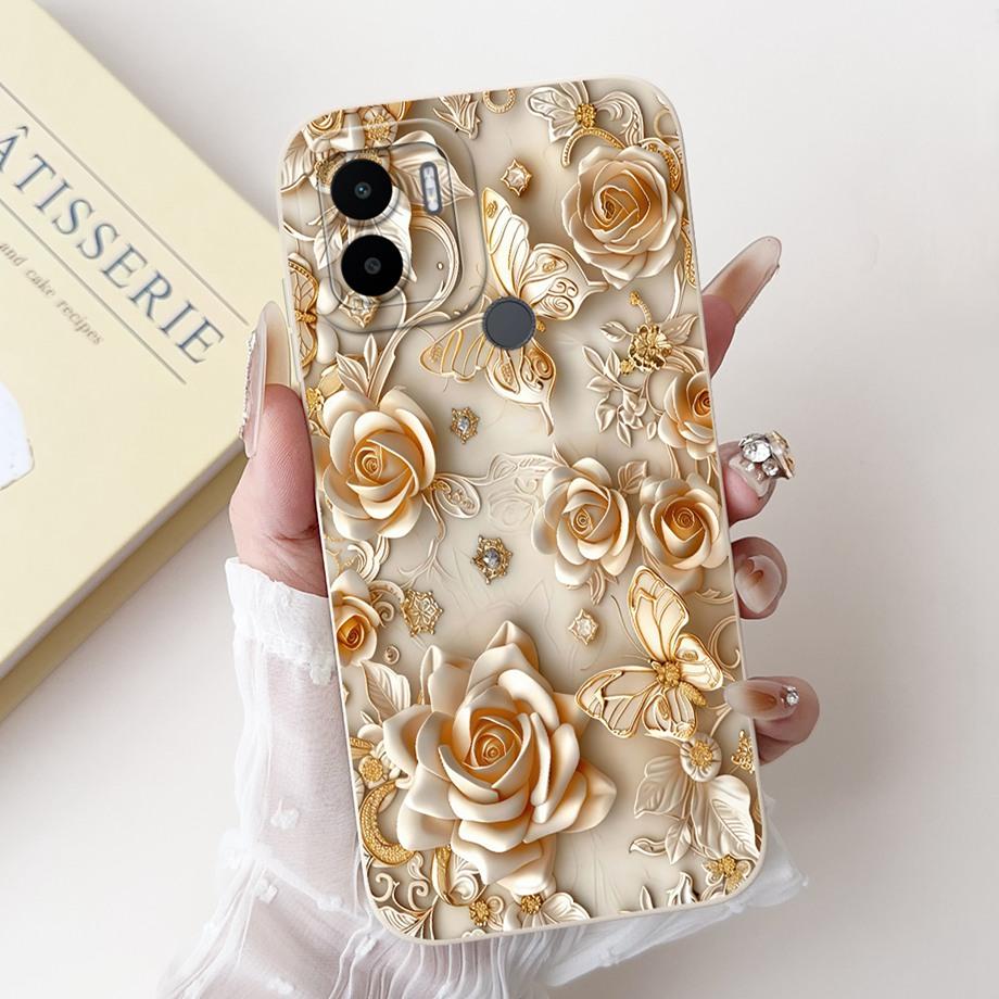 Чехол для Xiaomi Redmi A1+ A2+ A1 A2 A3 A3X A3 Pro Funda Redmi A5 A4 С рисунком Сердце Бантик Цветочный Мотив Чехол Мягкий Силикон