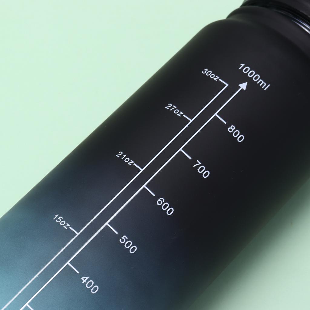 1 Litre Sports Water Bottle Leak Proof Colorful Plastic Cup Drinking Bottle for Outdoor Travel Portable Gym Fitness Jugs