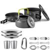 Camping Cooking Set Camping Cookware Travel Tableware Outdoor Picnic Set Teapot For 2-3 Peaple Non-stick Pots Assorted Sets