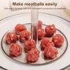 Машина для изготовления фрикаделек из нержавеющей стали, 6/12 шариков, ручная машина для изготовления фрикаделек, кухонный пресс для изготовления фрикаделек, простой инструмент для приготовления пельменей и пирожных
