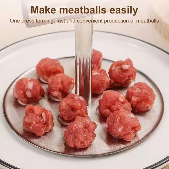 Машина для изготовления фрикаделек из нержавеющей стали, 6/12 шариков, ручная машина для изготовления фрикаделек, кухонный пресс для изготовления фрикаделек, простой инструмент для приготовления пельменей и пирожных