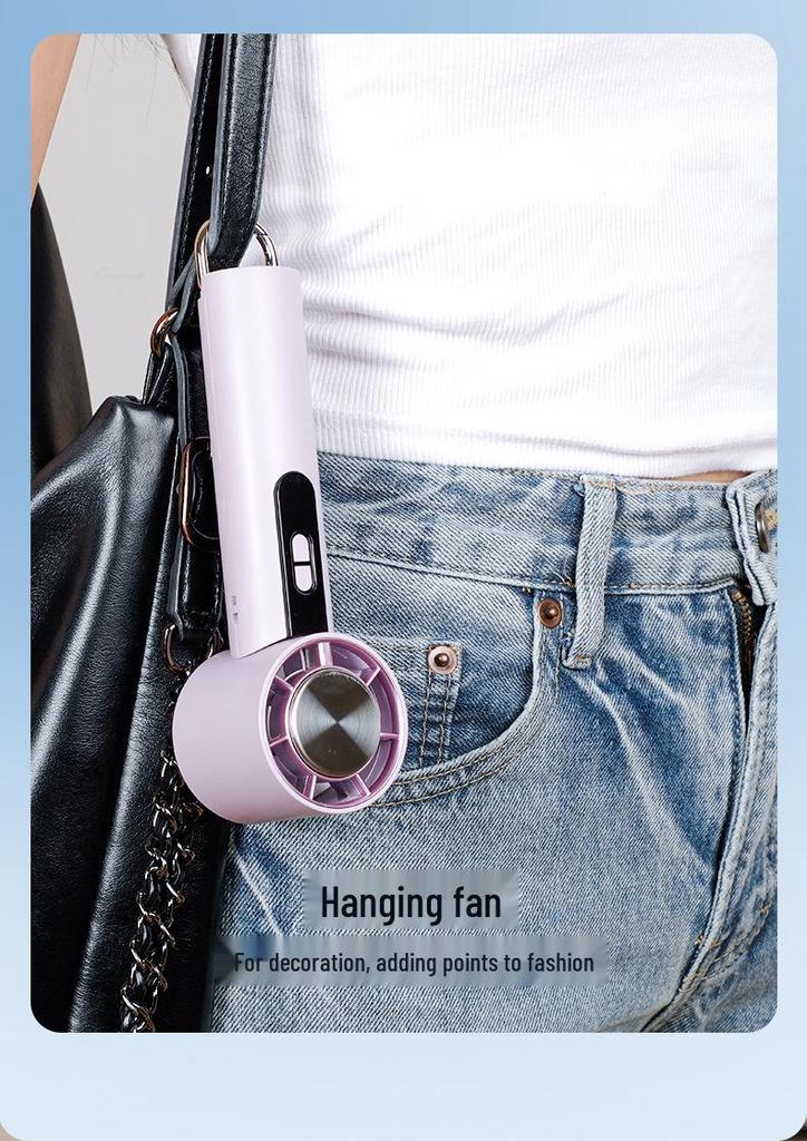 Portable USB Foldable Cooling Fan with High-Speed Turbine and Long-Lasting Ice Pack
