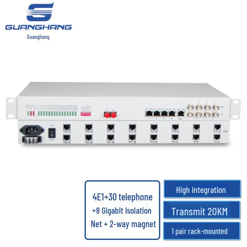 Guanghang Integrated Voice & Data Fiber Optic Transceiver