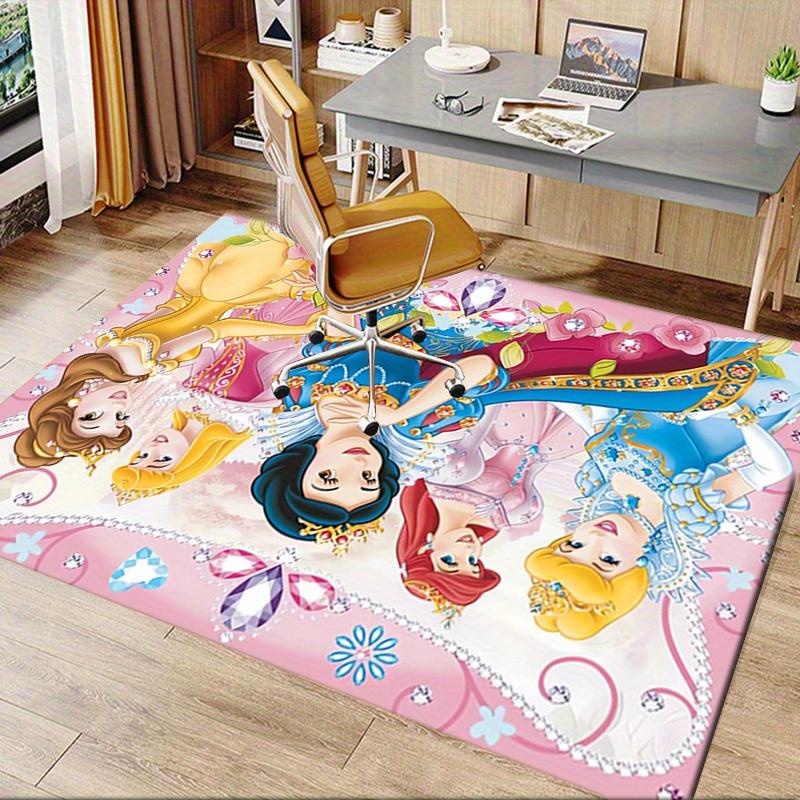 Office Carpet, Under Chair Rug, Home Decor, Disney Princess Decor, Girls Room Decoration, Fairy Tale Flooring, Soft and Comfortable Mat, Per