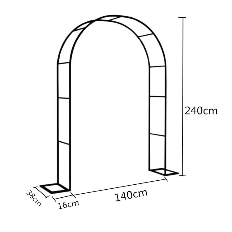 New Wedding Arch Balloon Arch Stand Garden Gazebo Shaped Vine Rack Metal Flower Rack Arch Plant Climbing Rack Party Decor