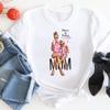 (Asian Size) T Shirt Women Mom Letter Trend Cute Style Cute Print Tee Top Fashion Female Clothing Short Sleeve Graphic T-shirts
