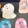 1/6/24/36Pcs Halloween Ghost Figurine Glow-in-the-dark Mini Cartoon Ghost Statue Luminous Miniature Ghost Ornament Desktop Decoration