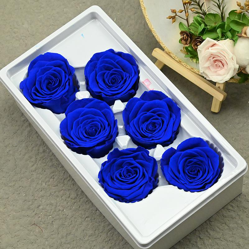 Blue Enchantress Ferris Wheel: A-Grade Dried Roses DIY Bouquet Kit