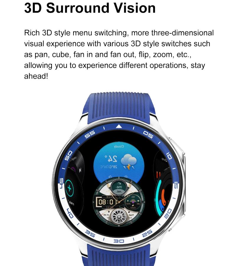 2025 Новые мужские бизнес-часы Часы X 4G Большой объем памяти Воспроизведение видео Смарт-часы Спорт Фитнес Водонепроницаемые часы