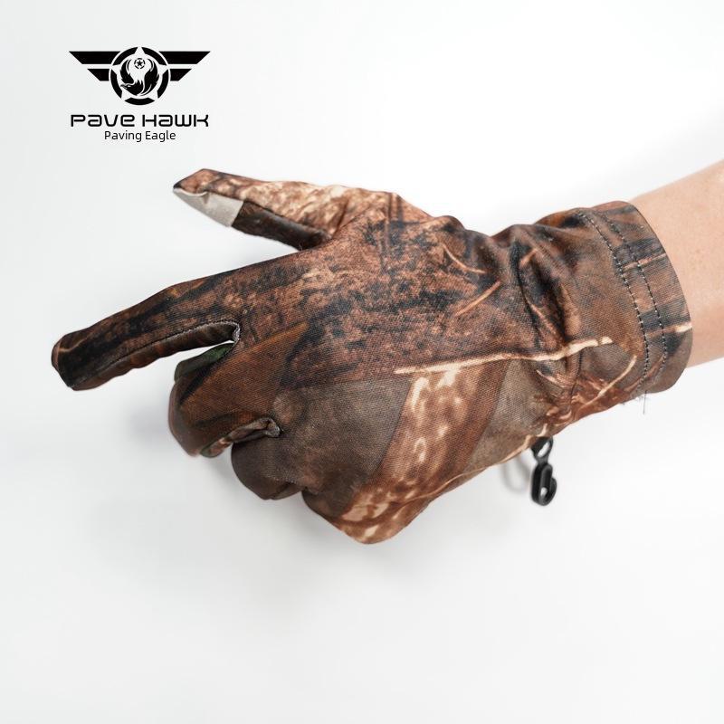 Камуфляжные бионические тактические перчатки: Нескользящие, дышащие, совместимые с сенсорным экраном, подходят для охоты, езды на велосипеде и бега.