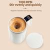 Yousheng Self-Stirring Magnetic Coffee Cup with Temp Display 304 Stainless Steel Magnetic Stirrer Leak-proof Coffee Mug Drinkware