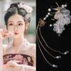 1pc/2pcs Elegant Classical Style Dragonfly Traditional HANFU Chinese Tassel Hairpin Headwear Hair Clips