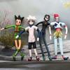 Фигурка Охотника Конфетные Игрушки Killua Zoldyck Gon Смешная Крыса Плюшевая Кукла На Подвижном Каркасе из Проволоки Позы Действия x с для Обнимашек Набитая Пушистая Обнимаемая Кавайная