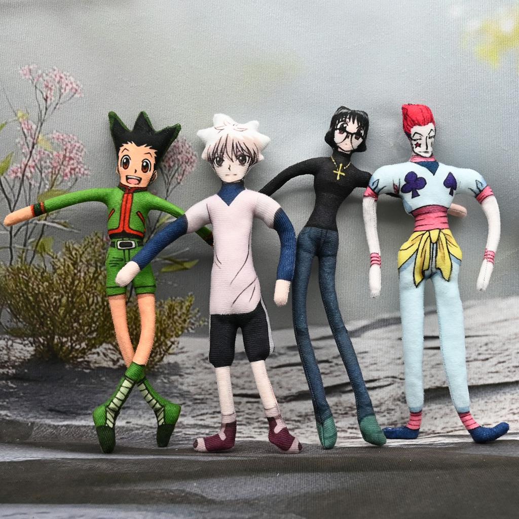 Фигурка Hunter x Hunter Конфеты Игрушки Killua Zoldyck Gon Забавная Плюшевая Кукла Крыса с Гибким Проволочным Каркасом, разработанная для Динамичных Поз