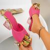 Модные летние новые женские босоножки на высоком каблуке с квадратным носком, открытым носком, слипоны, удобные босоножки на платформе, трендовая обувь 2025 для женщин