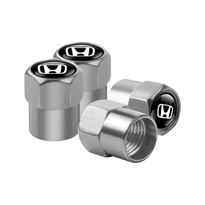 pcs Metal Car Wheel Tire Valve Caps Stem Case Covers For Honda Civic Accord Crider City XRV CRV HRV Inspire Fit Odyssey Envix