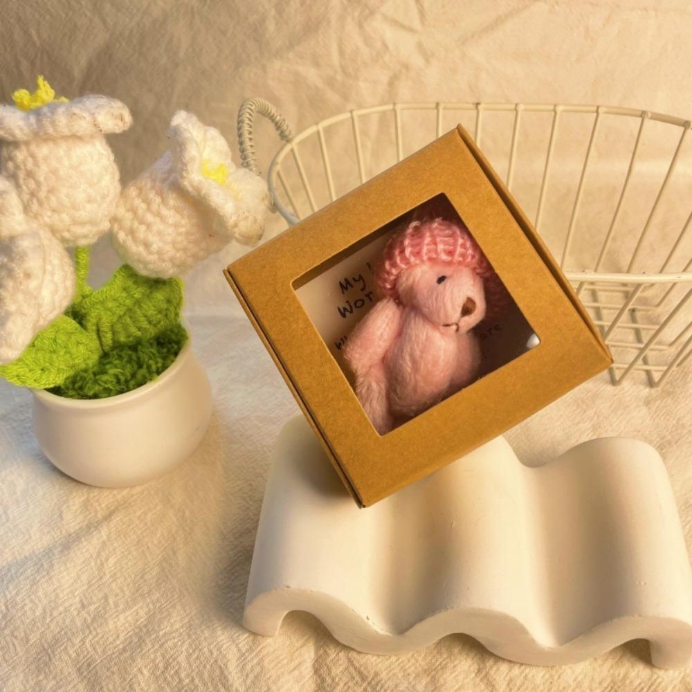 Cute Mini Teddy Bear Box Gift Plush Pocket Bear in Box Plush Teddy Bear Gifts  For Girls